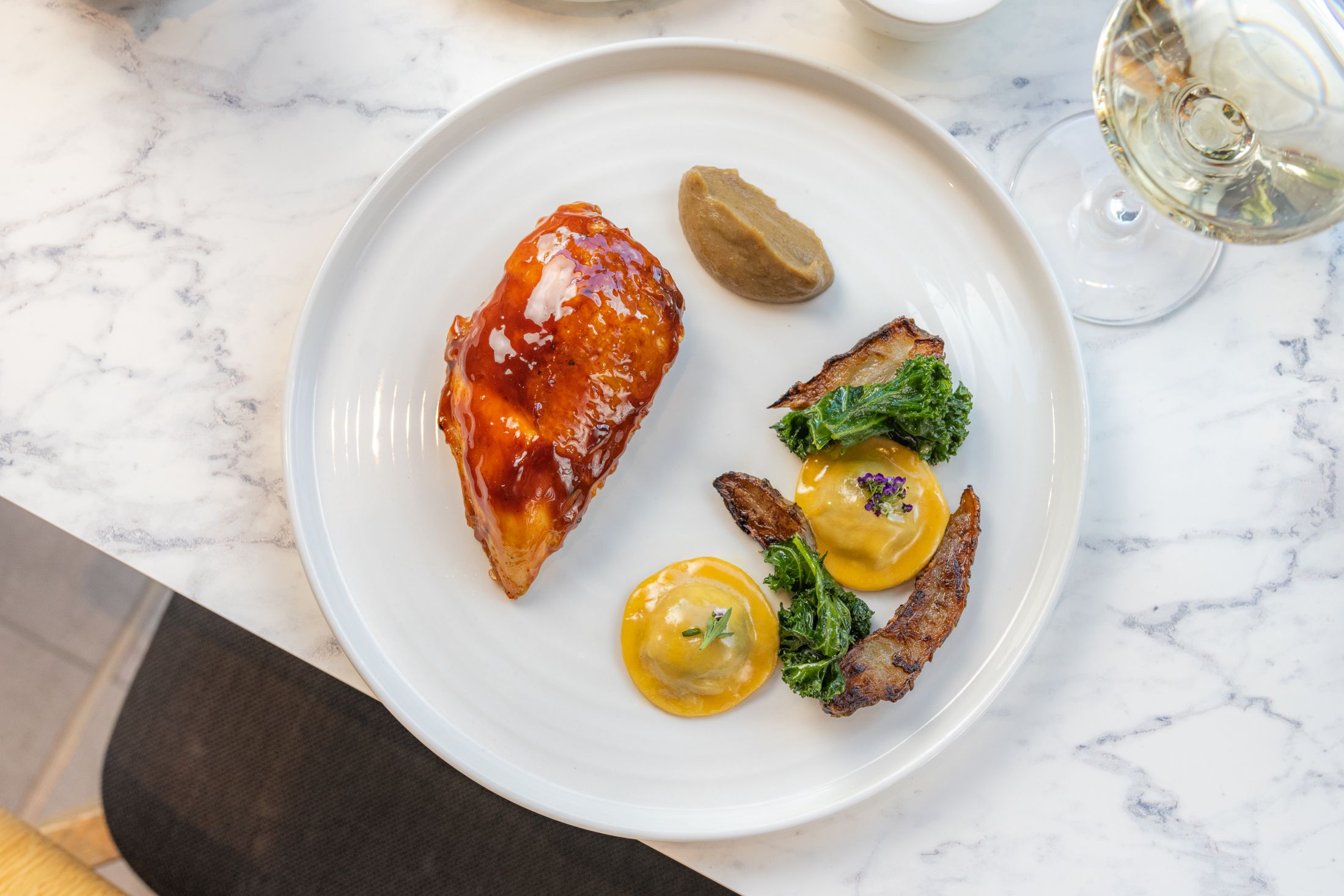 Royal-Garden-Hotel-London-Origin-Kensington-Glazed-Norfolk-Chicken-03