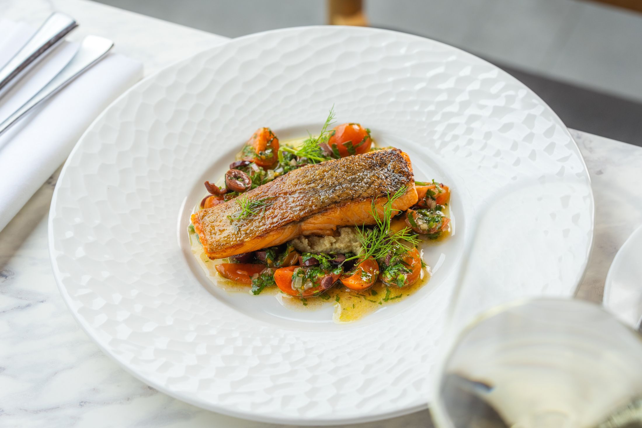 Royal-Garden-Hotel-London-Origin-Kensington-Chalk-Stream-Trout-Nutbourne-Tomatoes-02