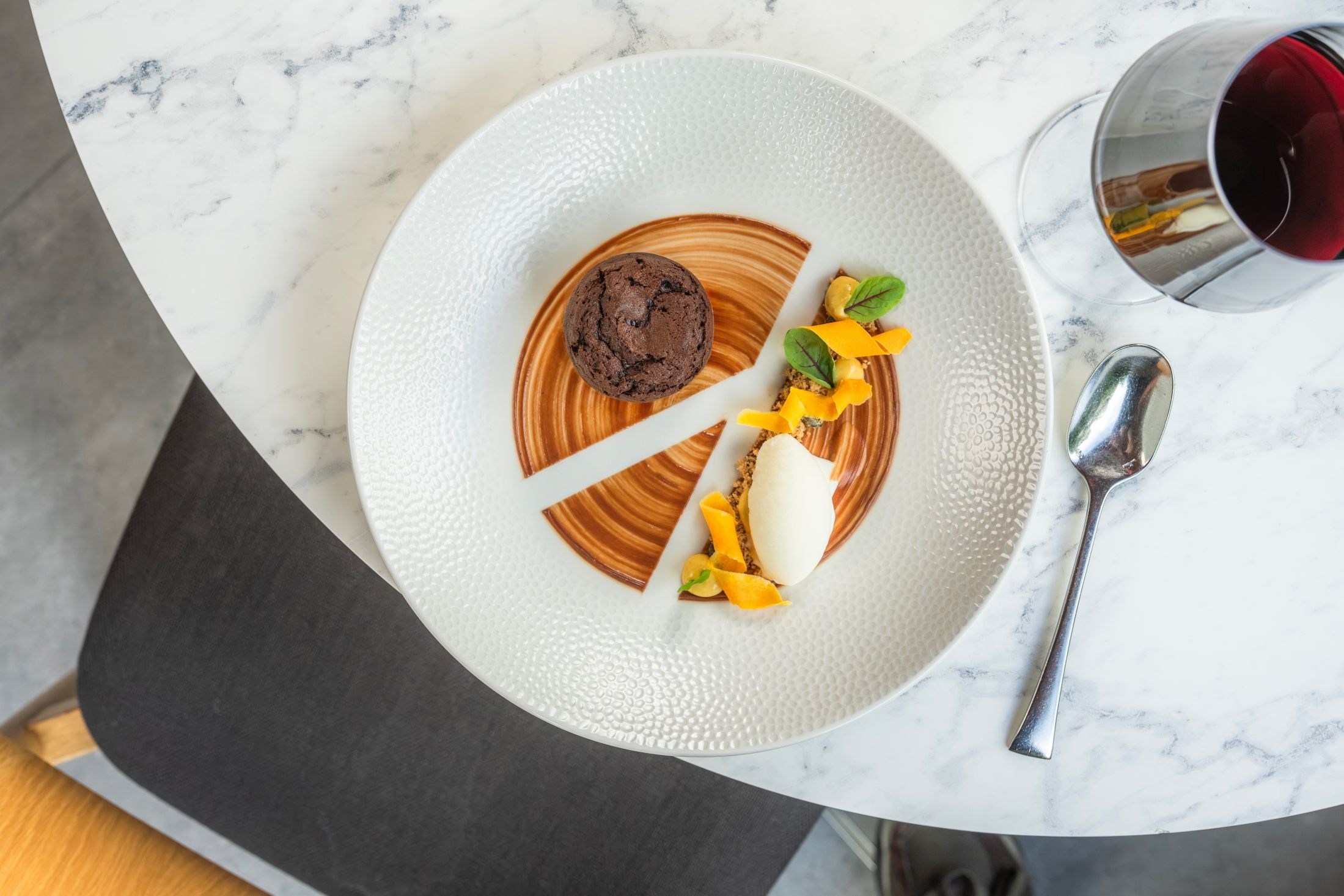 Royal-Garden-Hotel-London-Origin-Kensington-Dark-Chocolate-Fondant-Pumpkin-Cremeux-Buttermilk-Ice-Cream-02